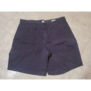GAP Womens Gray Utility Shorts High Waist Casual Everyday Summer Outfit